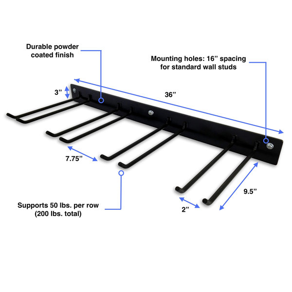 WFX Utility™ Tool Storage Rack, Garage Wall Mount Organizer, HeavyDuty